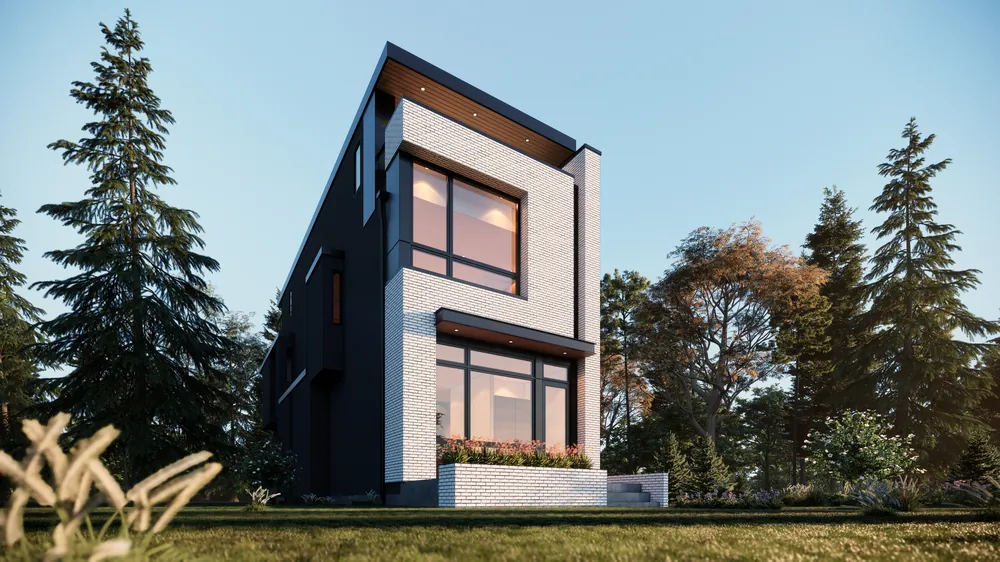 Rendering of a contemporary inner-city infill
